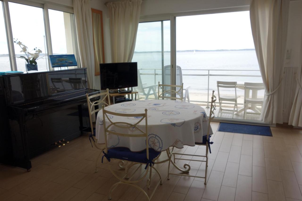 Appartement Arcachon Perreire Premiere Ligne Les Pieds Dans L Eau Vue Magnifique Sur Le Bassin Kültér fotó